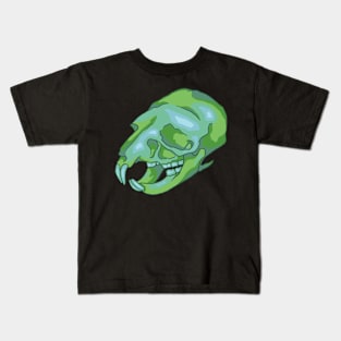 Neon Vole Skull Kids T-Shirt